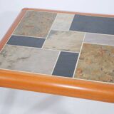 Teak Mosaic Side Table by Sallingboe Jellin 1970s