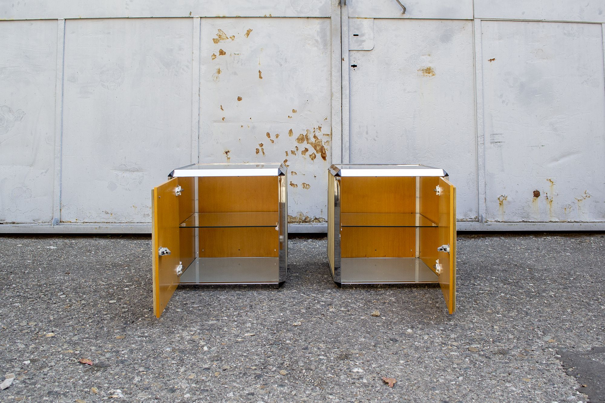 Bedside tables by Pierangelo Gallotti for Gallotti & Radice, 70s, set of 2
