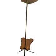 Lampadaire tripied vintage avec tablette