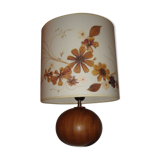 1970 Vintage lamp, ball tour, blinds wooden real flowers