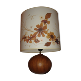 1970 Vintage lamp, ball tour, blinds wooden real flowers