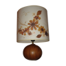 1970 Vintage lamp, ball tour, blinds wooden real flowers