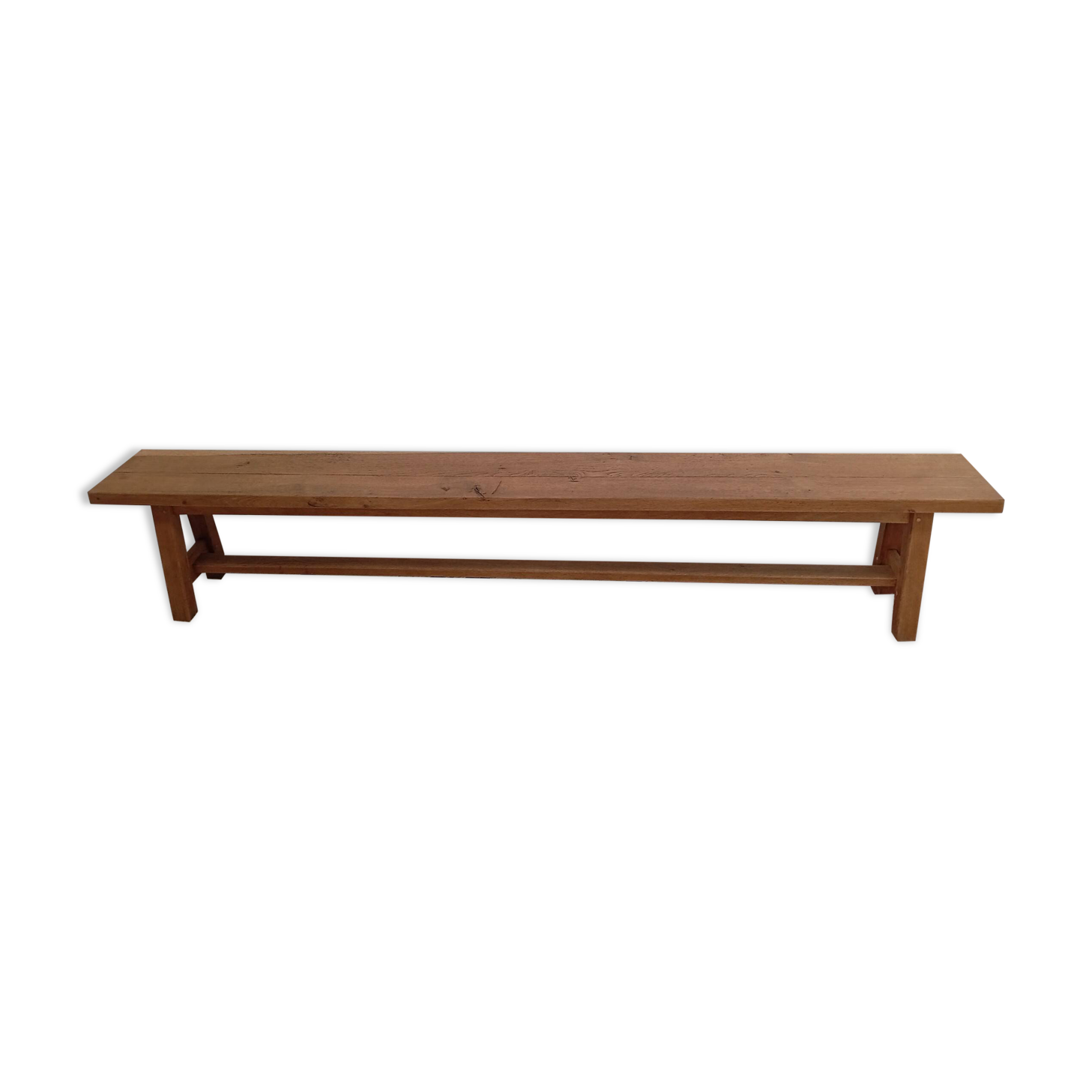 Solid oak farmhouse bench 250 cm