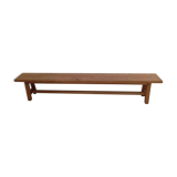 Solid oak farmhouse bench 250 cm
