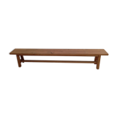 Solid oak farmhouse bench 250 cm