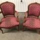 Pair of Louis XV-style armchairs