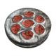 Set of 4 plates in Huitre Pornic (MBA)