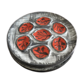 Set of 4 plates in Huitre Pornic (MBA)