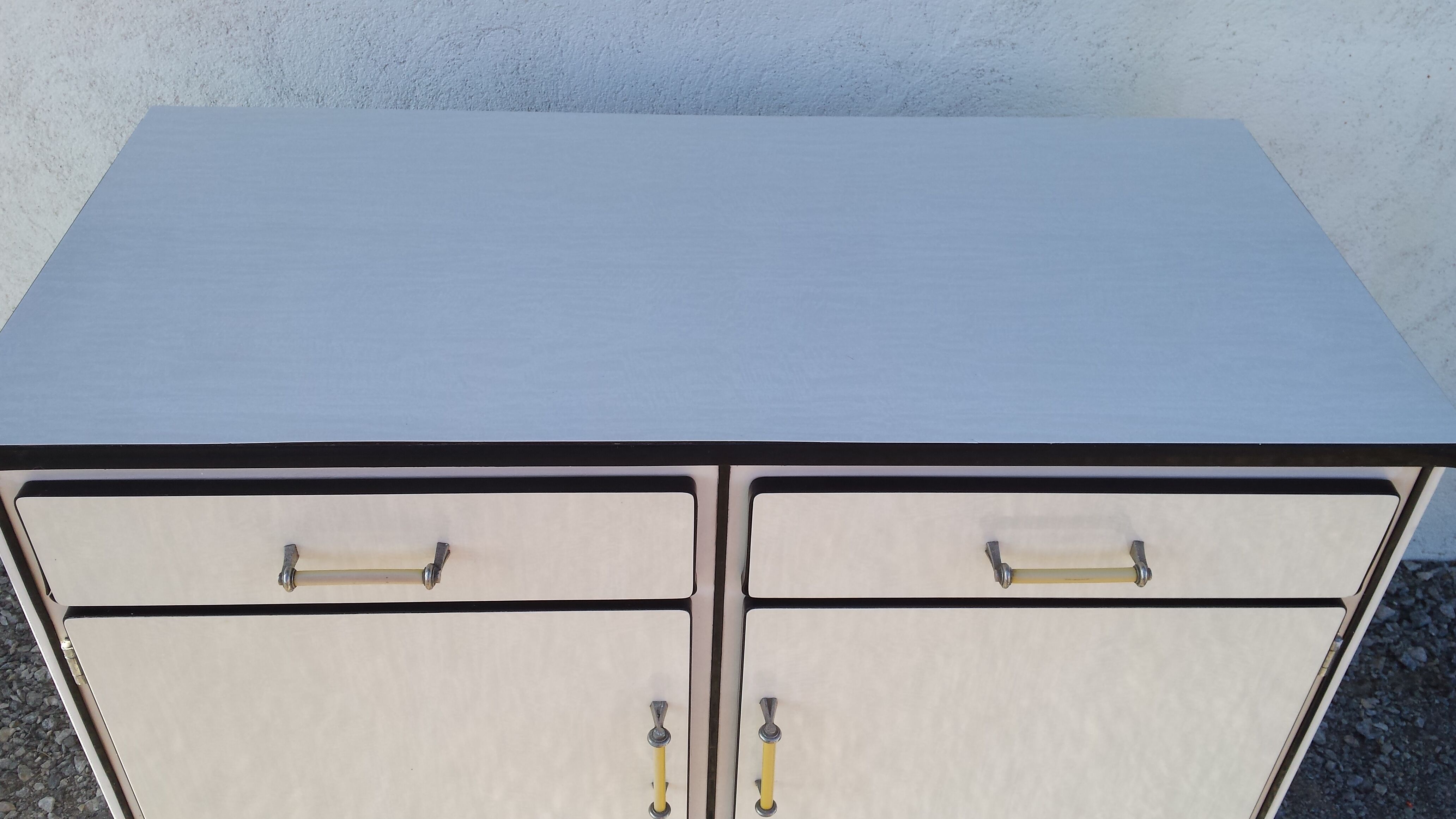 White formica furniture