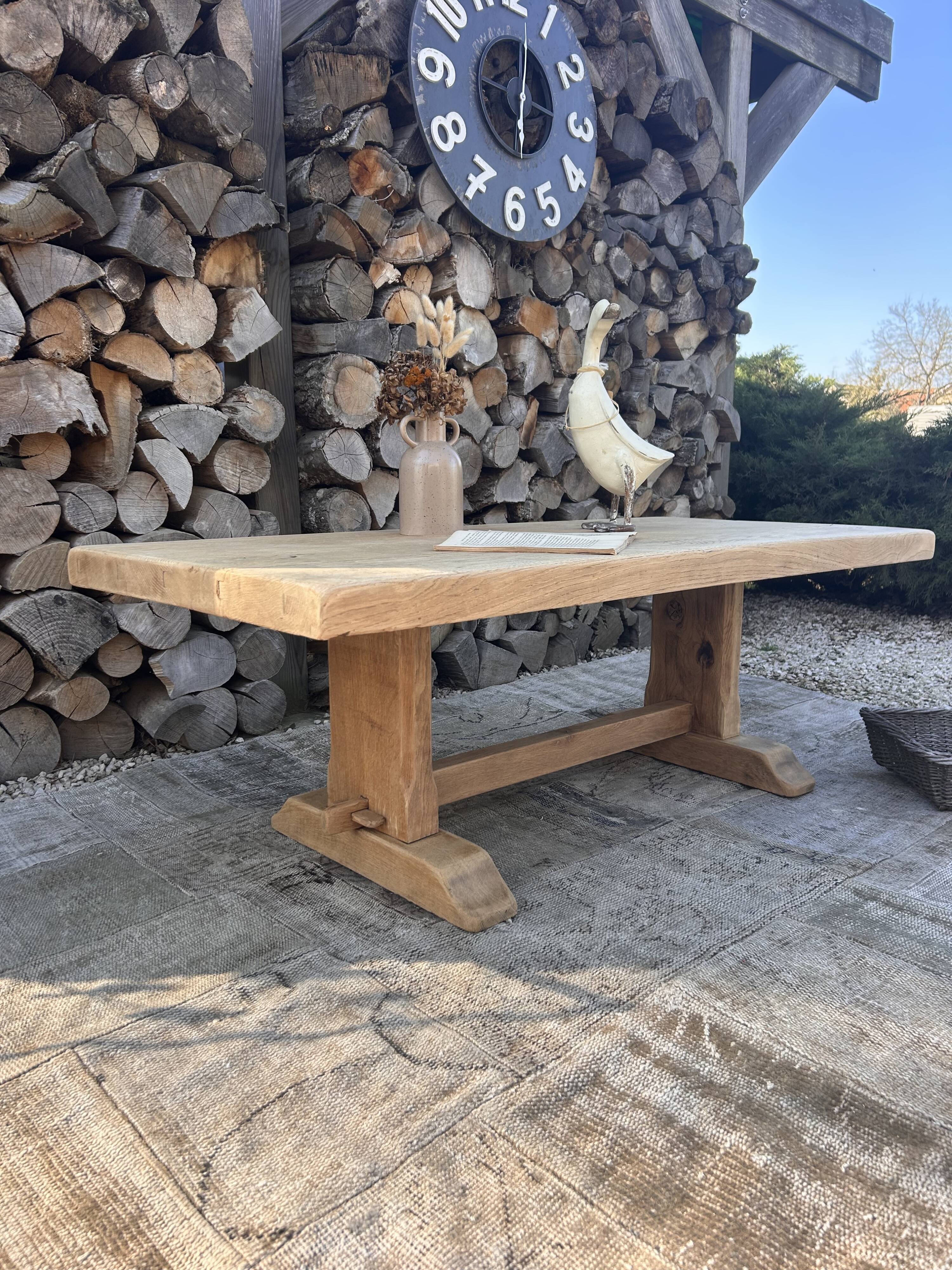 Renovated solid oak coffee table