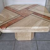 Travertine coffee table