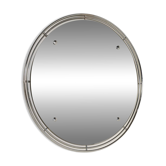 Miroir mural en métal chromé, seconde moitié du 20e siècle