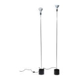 Pair of notti floor lamps by gigi and pepe tanzi, 1970s