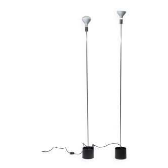 Pair of notti floor lamps by gigi and pepe tanzi, 1970s