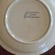 Lot de 4 assiettes creuses en grès Sarreguemines "Chardons" années 70