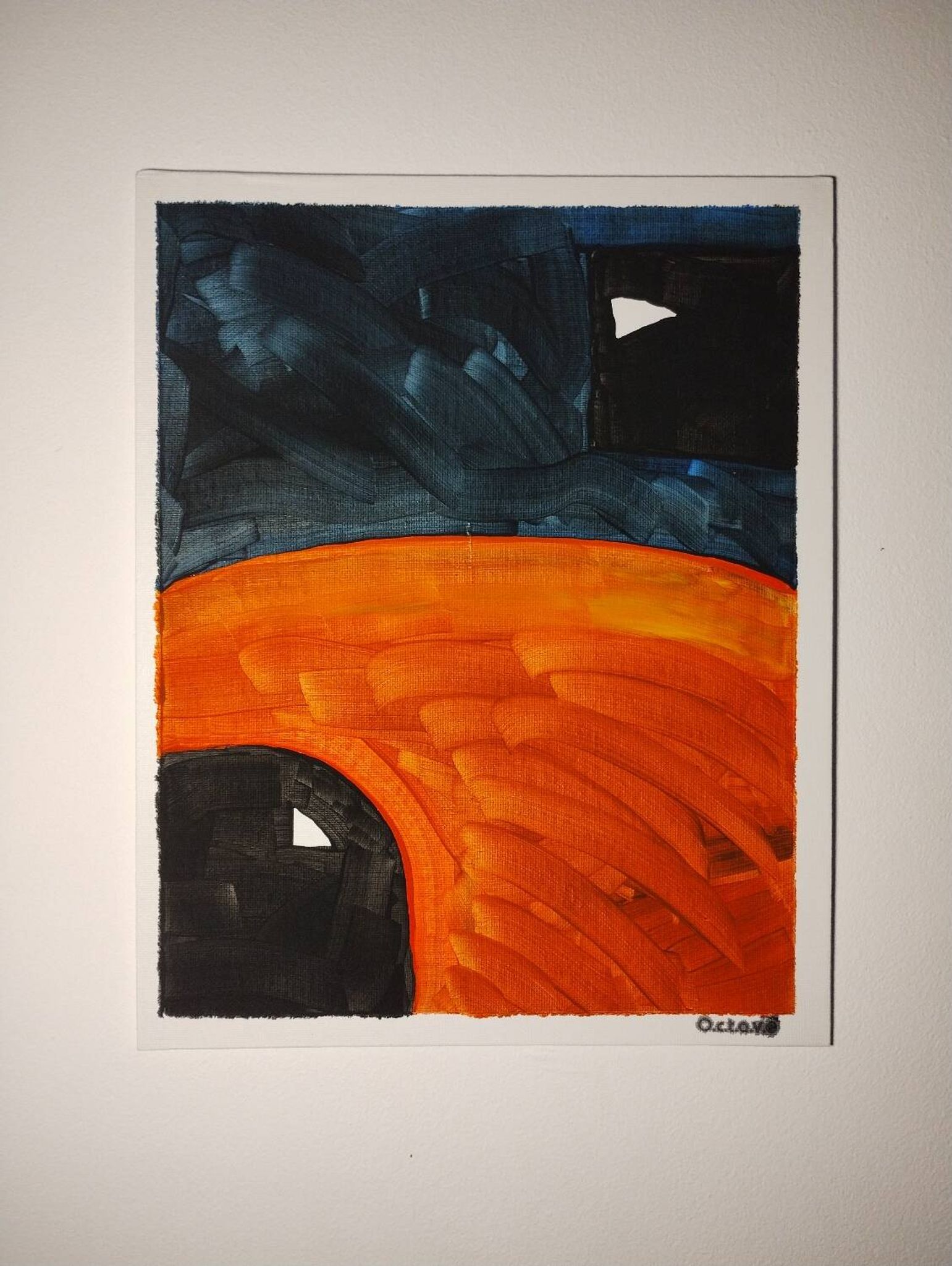 Peinture abstraite signée