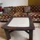 Table basse style Japandi vintage