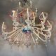 Grand Venetian chandelier in multicoloured Murano glass, circa 1920.