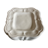 Set 6 assiettes en terre vernissée à godrons Moustiers 1970