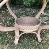 Rattan table year 60