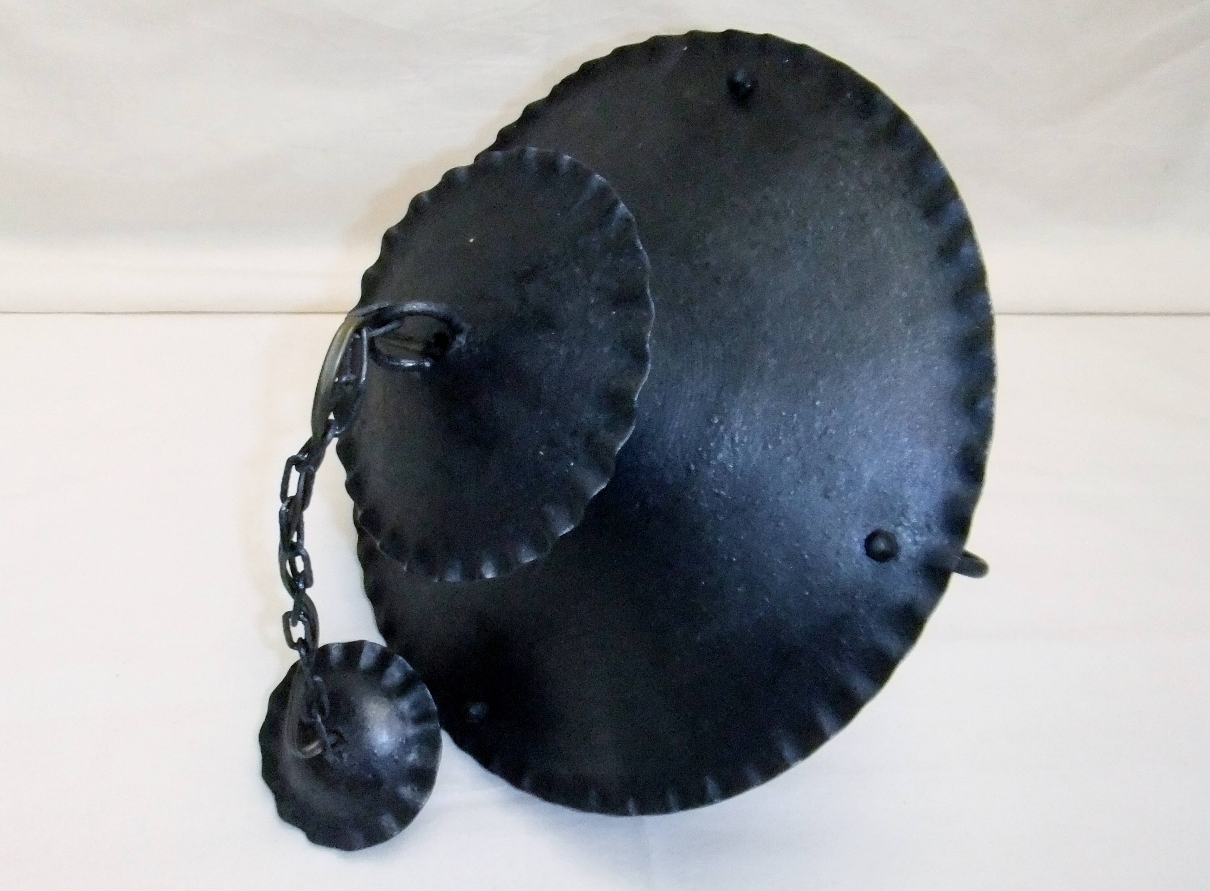 Vintage wrought iron pendant light