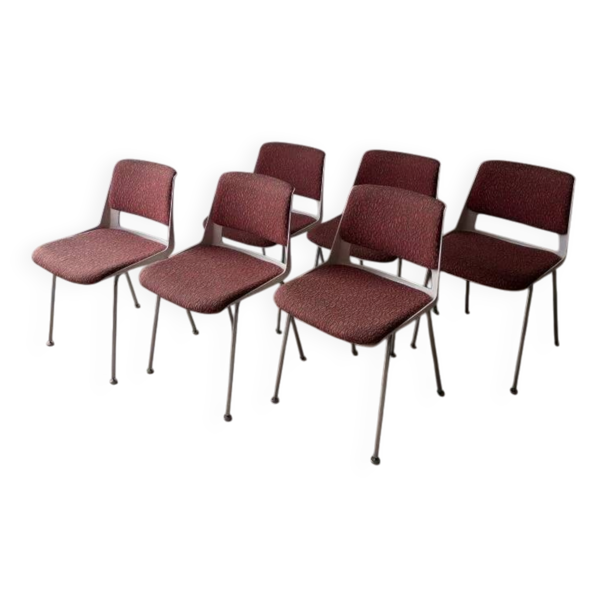 Gispen 2215 dining chairs André Cordemeyer set of six