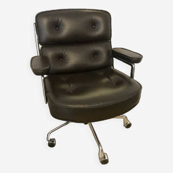 Vitra Eames Armchair - Desk Lobby Chair ES104 Vitra - chocolate color