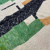 Handmade pure wool rug, size 140 x 260 cm.