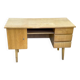 Scandinavian desk from the 1960s in wood, 120cm.