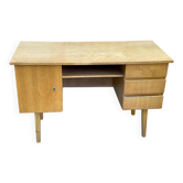Scandinavian desk from the 1960s in wood, 120cm.