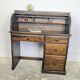 Bureau à cylindre en bois vintage
