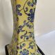 Ceramic lamp, new fabric cable, cotton lampshade.