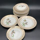 Porcelain plates signed moulin des loups 18 pieces