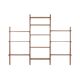 Modular shelving from the 1960s — Danish teak veneer wall system