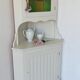 Armoire d’angle blanche Suède années 70