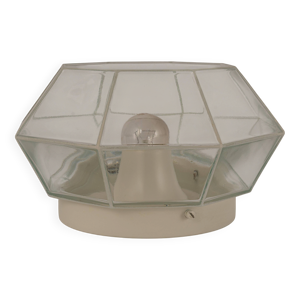 Plafonnier en verre blanc - 1960