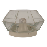 white glass ceiling lights by Limburg, Germany, 1960s.