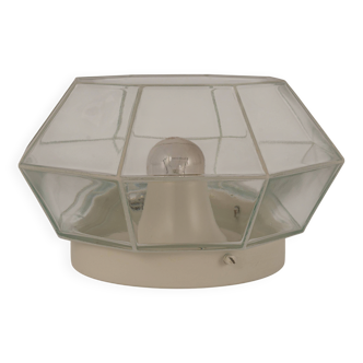 white glass ceiling lights by Limburg, Germany, 1960s.