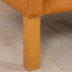 Vintage light cognac aniline leather 3 seater sofa by Mogens Hansen  Denmark, 1970s