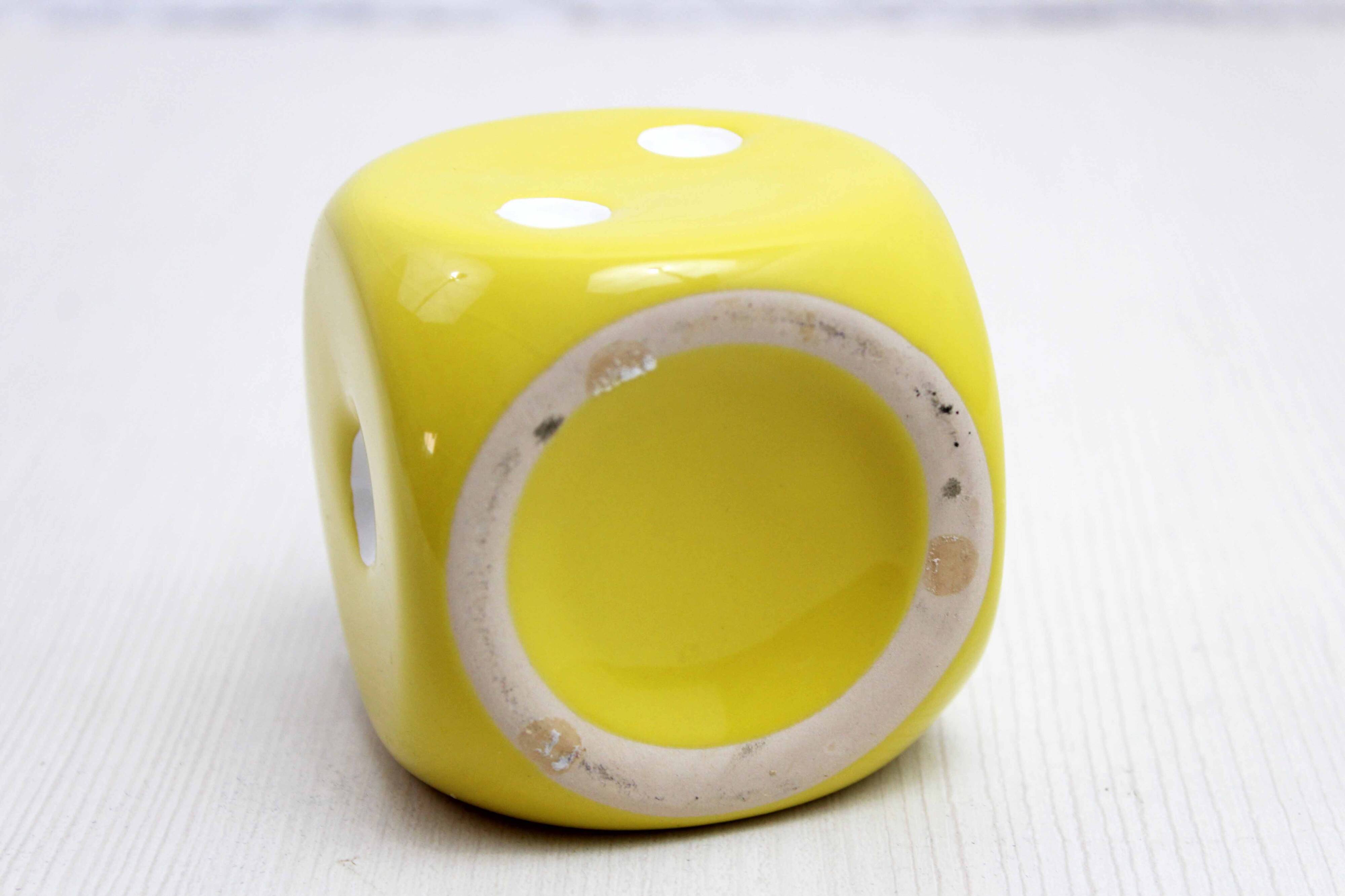 Dice Shaped Ceramic Pot