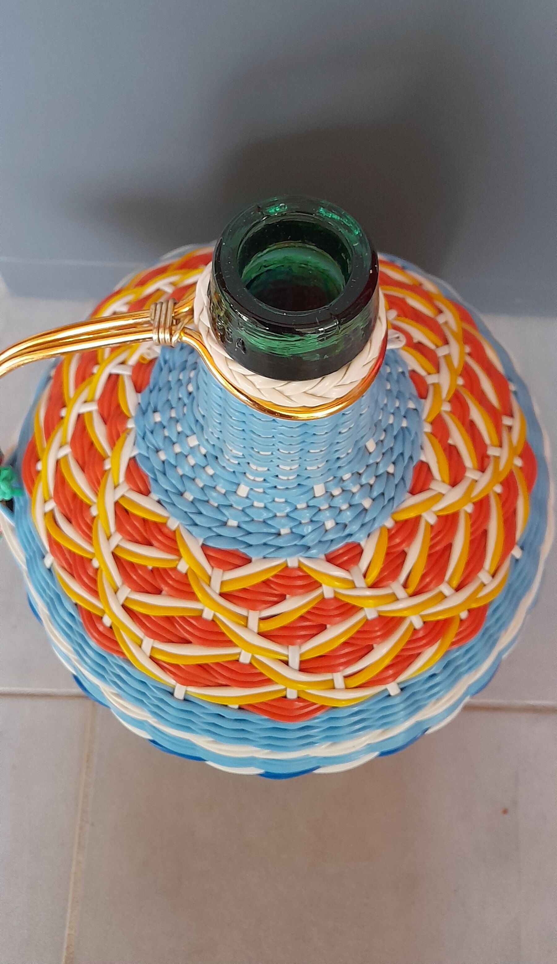 Bottle scoubidous 1960