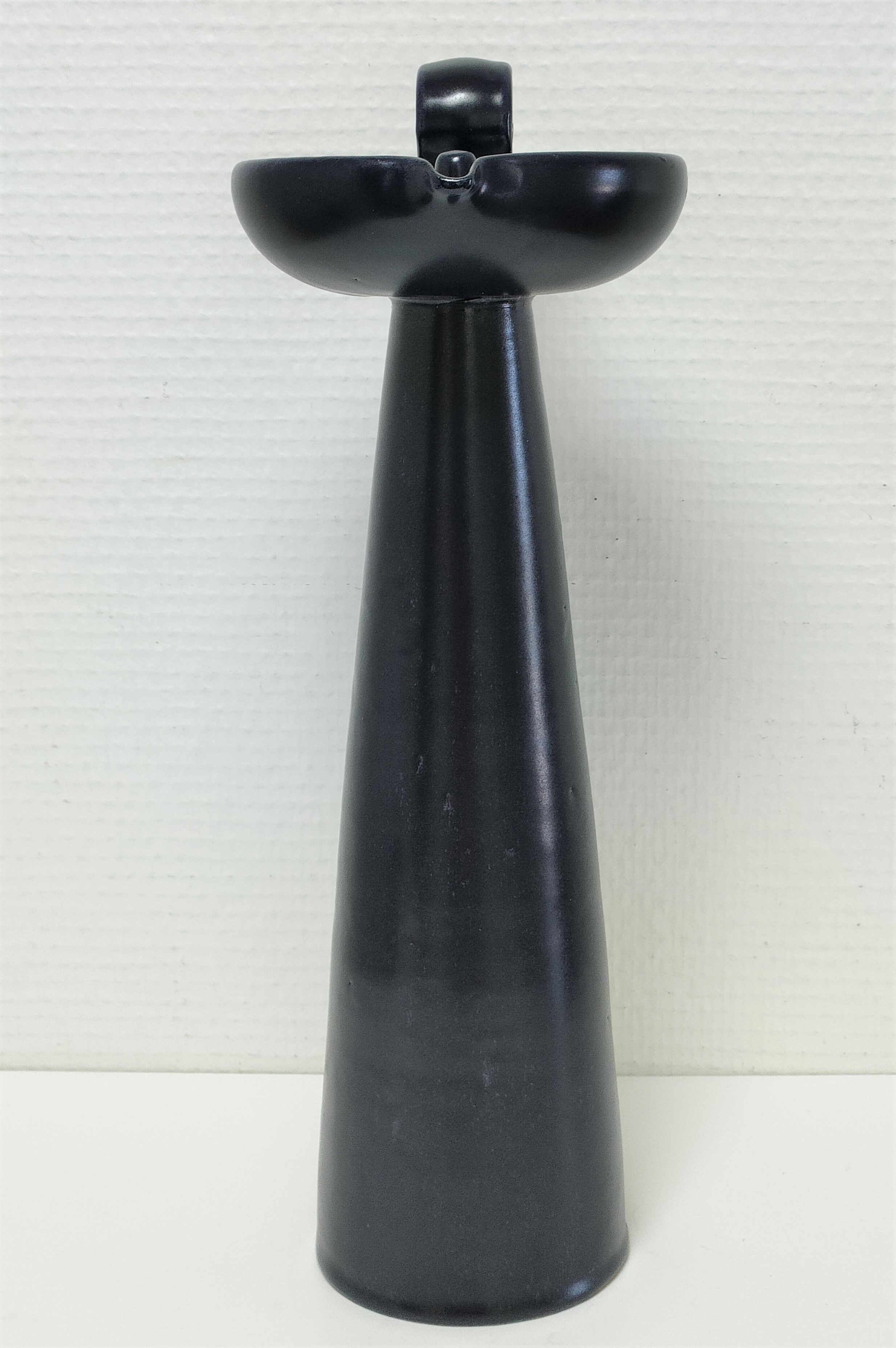 High candle holder pique ceramic candle design vintage arts ceram