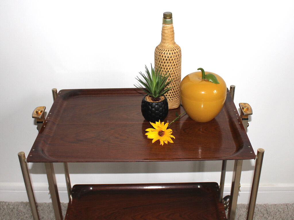 Vintage textable folding table-dessert