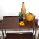 Table-desserte pliante textable vintage