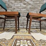 Pair of 1960 teak scandinavian chairs