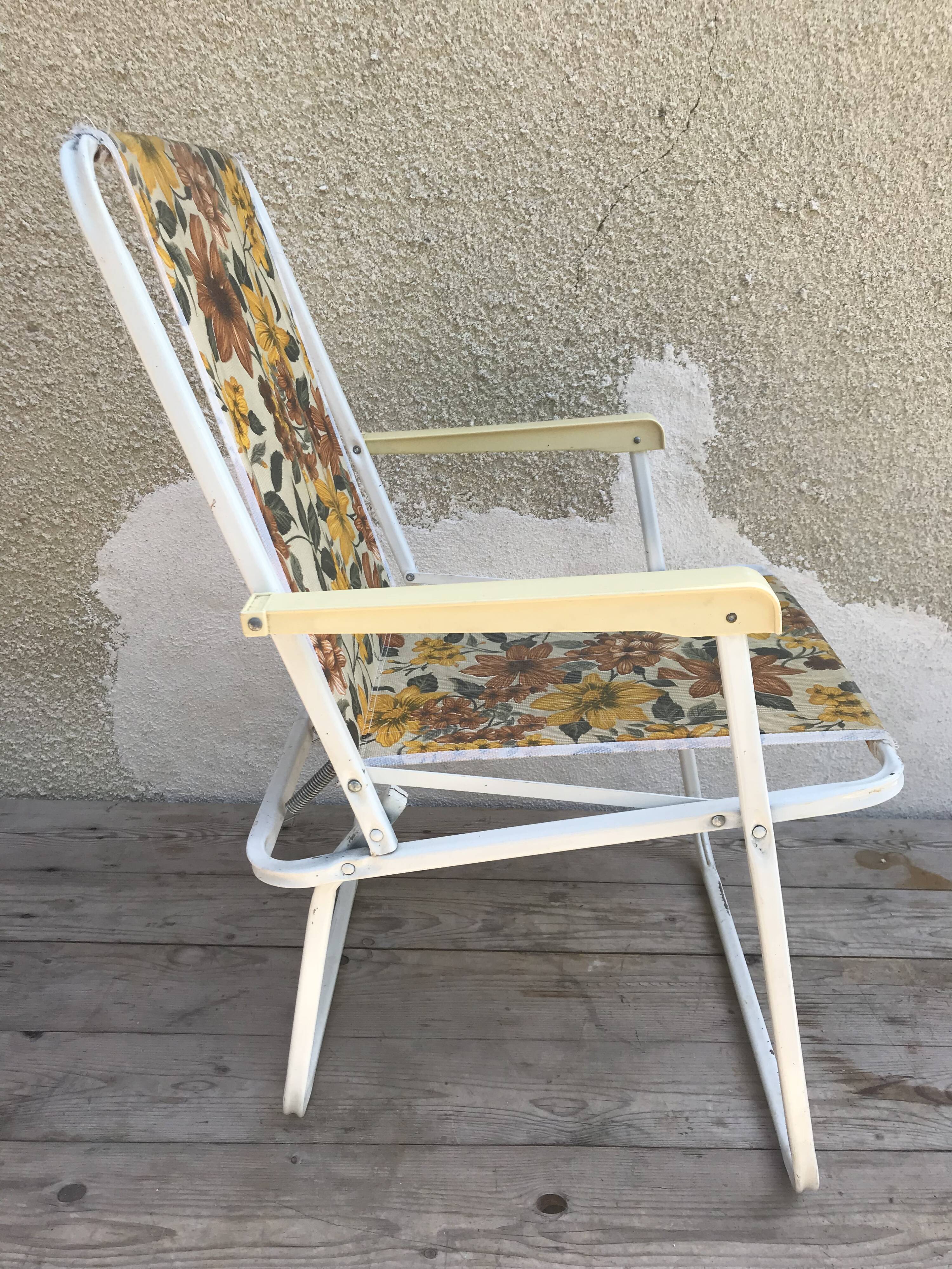 Old garden armchair Lerolin 1970s