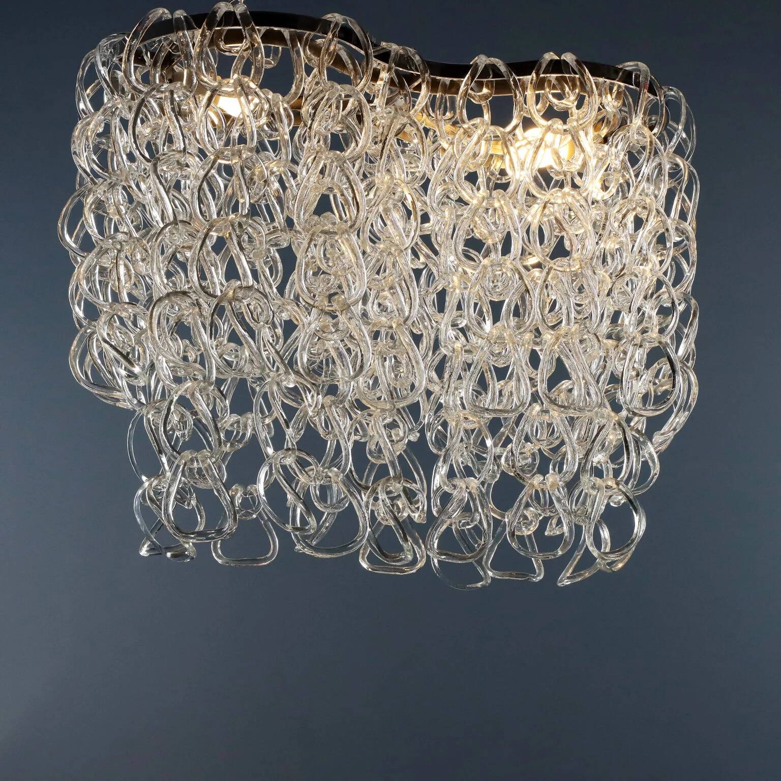 Vistosi Giogali ceiling lamps, vintage design by Angelo Mangiarotti, 1960s.