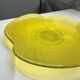 Grand plat jaune transparent Vintage