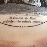 4 assiettes ‘parlantes’ Sarreguemines Les Saintes et Saints