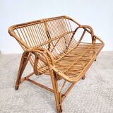 Vintage bench or rattan sofa 1960